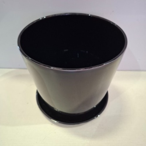 7 X BRAND NEW HAY BOTANICAL FAMILY FLOWER POT IN SIZE XL DIAM 22 CM X H21 - ALL IN BLACK - RRP EACH &pound;58.60