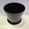 7 X BRAND NEW HAY BOTANICAL FAMILY FLOWER POT IN SIZE XL DIAM 22 CM X H21 - ALL IN BLACK - RRP EACH &pound;58.60