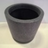 9 X BRAND NEW HAY PLANT POT WITH SAUCER IN BLACK IN SIZE MEDIUM - DIAM 14 X H 14 CM IN ONE BOX - RRP EACH &pound;25