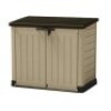 1 X BRAND NEW KETER STORAGE BOX IN BROWN / BEIGE IN SIZE 1481 X 880 X 238 MM.