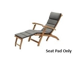 2 X BRAND NEW FRITZ HANSEN BARRIERE DECK CHAIR CUSHIONS IN CHARCOAL - RRP EACH £419