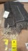 2 X BRAND NEW MARIA POCKET SHAWL FROM LAPUAN KANKURIT IN BLACK / GRAY AND BROWN / WHITE IN SIZE 60 X 180 CM - RRP EACH &pound;95