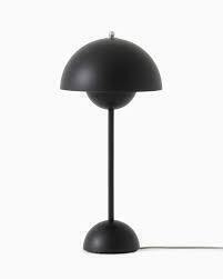 2 X BRAND NEW IN BOXES LOT CONTAINING FLOWERPOT TABLE LAMP BY VERNER PANTON IN MATT BLACK - RRP £275 - AND ONE SETAGO JH27 TABLE LAMP BY JAIME HAYON - RRP £92 - TOTAL RRP FOR LOT £367