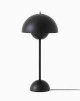 2 X BRAND NEW IN BOXES LOT CONTAINING FLOWERPOT TABLE LAMP BY VERNER PANTON IN MATT BLACK - RRP &pound;275 - AND ONE SETAGO JH27 TABLE LAMP BY JAIME HAYON - RRP &pound;92 - TOTAL RRP FOR LOT &pound;367
