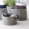2 X BRAND NEW CANE - LINE SOFT ROPE BASKETS 1 IN SIZE 40 CM IN TAUPE AND 1 IN SIZE 50 CM IN LIGHT GREY - RRP EACH &pound;105