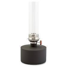 1 X BRAND NEW KLONG PATINA BIG OIL LAMP IN GREY - RRP £253 - COMES WITH WOODEN BOX AND SPARE GLASS