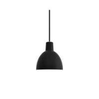 2 X BRAND NEW MIXED LIGHTING LOT CONTAINING 1 LOUIS POULSEN TOLDBOD 120 PENDANT 40W IN BLACK - RRP &pound;203 - AND 1 FLOWERPOT VP9 TABLE LAMP PORTABLE IN DARK PLUM - RRP &pound;119 - TOTAL RRP FOR LOT &pound;322