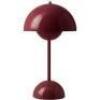2 X BRAND NEW MIXED LIGHTING LOT CONTAINING 1 LOUIS POULSEN TOLDBOD 120 PENDANT 40W IN BLACK - RRP &pound;203 - AND 1 FLOWERPOT VP9 TABLE LAMP PORTABLE IN DARK PLUM - RRP &pound;119 - TOTAL RRP FOR LOT &pound;322 - 2