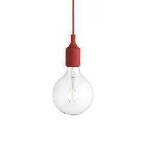 3 X BRAND NEW IN BOXES E27 PENDANT LIGHTS IN BURGUNDY - DIMENSIONS BULB DIAM 12.5 CM - CORD 4M - RRP EACH &pound;85 - TOTAL RRP &pound;255