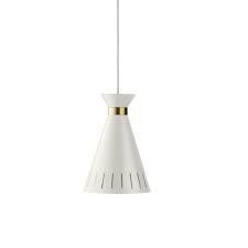1 X BRAND NEW IN BOX WARM NORDIC CONE PENDANT LIGHT IN WARM WHITE IN SIZE H 23 CM X SHADE DIAM 16CM - RRP £269