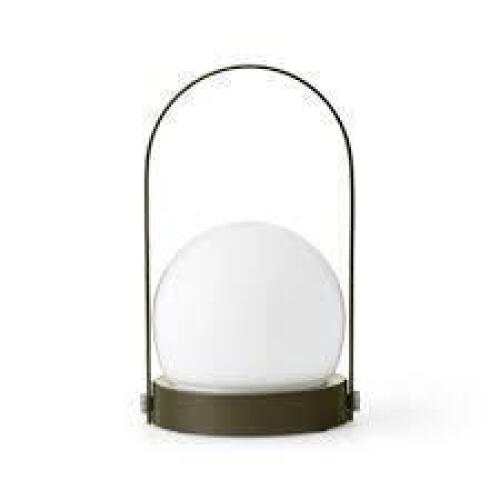 2 X BRAND NEW IN BOXES CARRIE TABLE LAMP PORTABLE ONE IN OLIVE AND ONE IN BRONZED BRASS IN SIZE H 24.5CM X W 13.5 CM - RRP EACH &pound;189 - TOTAL RRP &pound;378