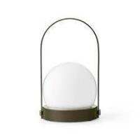 2 X BRAND NEW IN BOXES CARRIE TABLE LAMP PORTABLE ONE IN OLIVE AND ONE IN BRONZED BRASS IN SIZE H 24.5CM X W 13.5 CM - RRP EACH &pound;189 - TOTAL RRP &pound;378