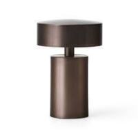 3 X BRAND NEW IN BOXES LOT CONTAINING 1 AUDO COPENHAGEN COLUMN PORTABLE TABLE LAMP IN BRONZE IN SIZE H 18 X DIA 5 CM - RRP &pound;176 - AND 2 AUDO COPENHAGEN JWDA PORTABLE TABLE LAMP ONE IN BLACK AND ONE IN DUSTY GREEN IN SIZE H 21.5 X W 14.5 CM - RRP EACH &pound;176