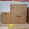 3 X BRAND NEW IN BOXES LOT CONTAINING 1 AUDO COPENHAGEN COLUMN PORTABLE TABLE LAMP IN BRONZE IN SIZE H 18 X DIA 5 CM - RRP &pound;176 - AND 2 AUDO COPENHAGEN JWDA PORTABLE TABLE LAMP ONE IN BLACK AND ONE IN DUSTY GREEN IN SIZE H 21.5 X W 14.5 CM - RRP EACH &pound;176 - 4