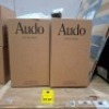 2 X BRAND NEW IN BOXES AUDO COPENHAGEN JWDA METALLIC LAMP IN BRONZED BRASS IN SIZE H 29 CM X DIA 17 CM - RRP EACH &pound;189 - TOTAL RRP &pound;378 - 2