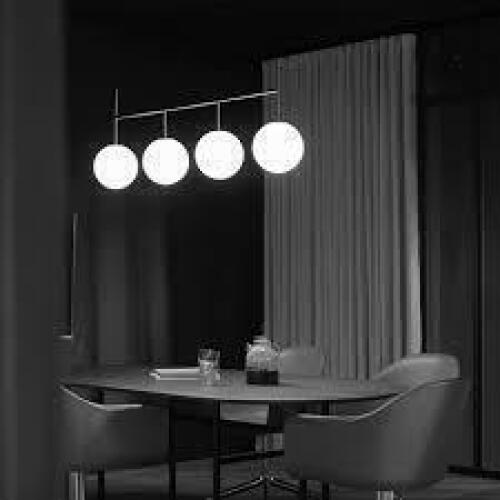 5 X BRAND NEW AUDO TR BULB SUSPENSION FRAME PENDANT IN BLACK / MATT OPAL - AUDO COPENHAGEN - RRP &pound;546 - AND 4 -AUDO COPENHAGEN TR BULBS IN MATT OPAL - RRP EACH &pound;76 - TOTAL RRP SET IS - &pound;850 - IN 5 BOXES