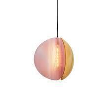 1 X BRAND NEW IN BOX PLEASE WAIT TO BE SEATED PROXIMA PENDANT IN INDIAN RED / ASH GREY / BRASS - RRP £276