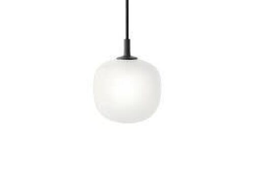 1 X BRAND NEW IN BOX MUUTO RIME PENDANT LAMP IN BLACK WITH WHITE SHADE IN SIZE L 25 X H 30 X W 25 X DIAM 25CM - RRP &pound;345