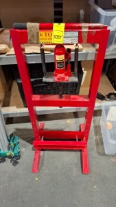 1 X 6 TONNE SHOP HYDRAULIC PRESS MODEL NUMBER - HSP6T-OY