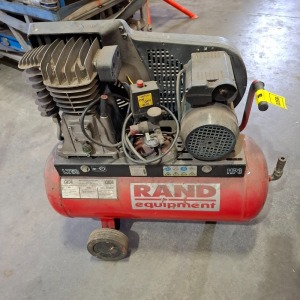 1 X RAND EQUIPMENT LT50 HP3 AIR COMPRESSOR (UNTESTED)