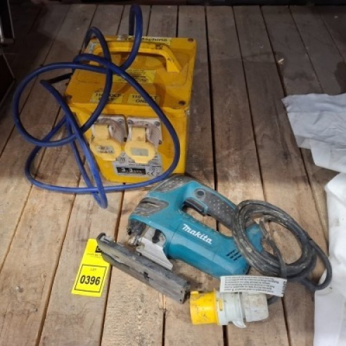 1 X MAKITA JIGSAW WITH ONE 110V TRANSFORMER