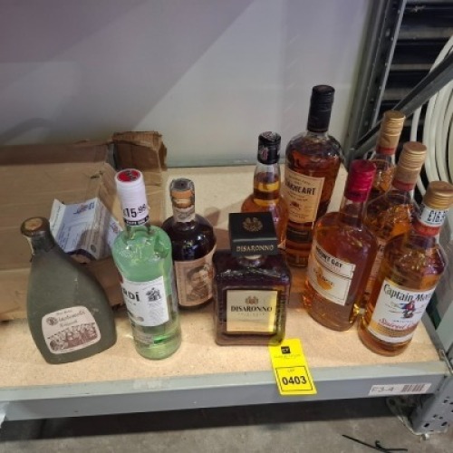 10 X BRAND NEW MIXED ALCOHOL LOT CONTAINING 3 CAPTAIN MORGAN SPICED GOLD 700ML , 1 MOUNT GAY BARBADOS RUM 700ML , 1 BACARDI EST 1862 OAKHEART SPICED RUM 1 LITRE , 1 ADMIRAL'S OLD J SPICED 70CL , 1 DISARONNO ORIGINALE 700ML , 1 DON PAPA RUM 70CL , 1 BACARD
