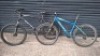 2 X MIXED BIKE LOT CONTAINING 1 CARRERA VENGEANCE IN BLACK AND GREY IN SIZE 58CM AND 1 CARRERA VALOUR IN GREEN WITH GREEN STRIPES IN SIZE 48CM