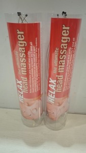 200 X BRAND NEW RELAX HEAD MASSAGERS IN 4 BOXES