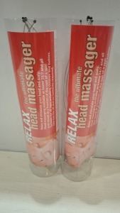 200 X BRAND NEW RELAX HEAD MASSAGERS IN 4 BOXES