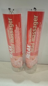 200 X BRAND NEW RELAX HEAD MASSAGERS IN 4 BOXES