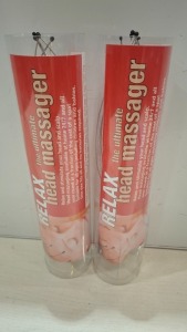 150 X BRAND NEW RELAX HEAD MASSAGERS IN 3 BOXES
