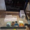 45 X MIXED LOT CONTAINING 39 INCH JVC TV IN (UNKNOWN CONDITION ) POLAROID SOUND BAR , SENNHEISER WIRELESS IN - EAR HEADPHONES , JVC PORTABLE SPEAKER , XBOX CONTROLLER PADS , XBOX ONE WATCH DOG GAME , PEKA POWER BANK , LED HIGH POWER BULBS ETC ON HALF A