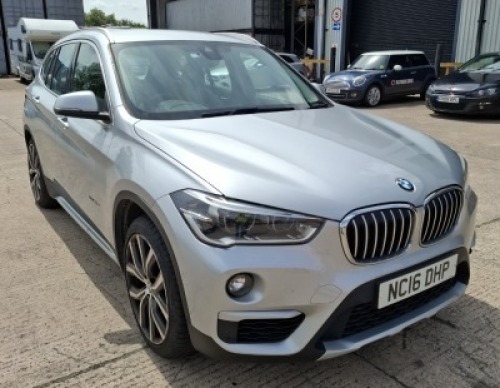 SILVER BMW X1 XDRIVE20D XLINE AUTO DIESEL ESTATE 1995CC 8 SPEED AUTO GEARBOX 1ST REGISTERED: 17/6/2016 REG: NC16DHP MILES: 115921 1 KEY WITH V5 MOT TO 10TH FEBRUARY 2026 LEATHER SEATS, HEATED FRONT SEATS, CRUISE CONTROL, CLIMATE CONTROL, ELECTRIC TAILGATE
