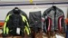3 X MOTORCYCLE GEAR TO INCLUDE 1 SPARTAN JACKET IN BLACK AND GREEN IN SIZE 2XL J&S TROUSERS IN BLACK IN SIZE SHORT LEGS 3XL DIDOO BIKE WEAR JACKET IN GREY AND BLACK/WHITE IN SIZE XL