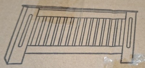 12 X BRAND NEW RADIATOR COVERS IN WHITE IN SIZE 112X19X82CM IN 12 BOXES