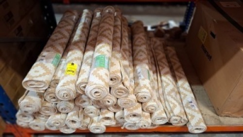 45 X BRAND NEW MUST-ECRU RUGS IN SIZE 100X150