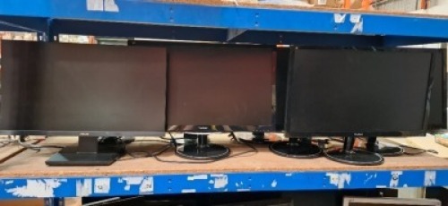10 X MIXED PC MONITORS LOT TO INCLUDE VIEWSONIC - ASUS AND SAMSUNG