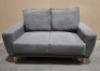 1 X BRAND NEW LINSY FURNITURE BOX SET OF TWO LOT CONTAINING 1 3-SEATER SOFA AND 1 2-SEATER SOFA IN DARK GREY (MODEL : LS075SF6 ) - 3
