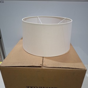 1 X BRAND NEW IN BOX SANTA & COLE AND DIANA MENOR LAMP SHADE IN WHITE IN SIZE 400 X 240 MM - RRP £180