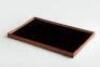 2 X BRAND NEW FINN JUHL TURNING TRAYS 1 IN BLACK IN SIZE W48 X L 30 CM - RRP &pound;229 - AND ONE RED IN SIZE W45 X L 23 - RRP &pound;199 - TOTAL RRP &pound;428 - 2