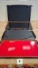 2 X BRAND NEW FINN JUHL TURNING TRAYS 1 IN BLACK IN SIZE W48 X L 30 CM - RRP &pound;229 - AND ONE RED IN SIZE W45 X L 23 - RRP &pound;199 - TOTAL RRP &pound;428 - 3