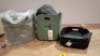 5 X BRAND NEW MUUTO THE RESTORE BASKETS 2 IN GREY IN SIZE 35 X 48 CM - RRP &pound;85 EACH - 2 IN GREEN IN SIZE DUSTY GREEN IN SIZE 35 X 48 CM - RRP EACH &pound;70 - AND ONE RESTORE TRY IN BLACK IN SIZE 31 X 40 CM - RRP &pound;63 - TOTAL RRP FOR LOT &pound;373 - 2