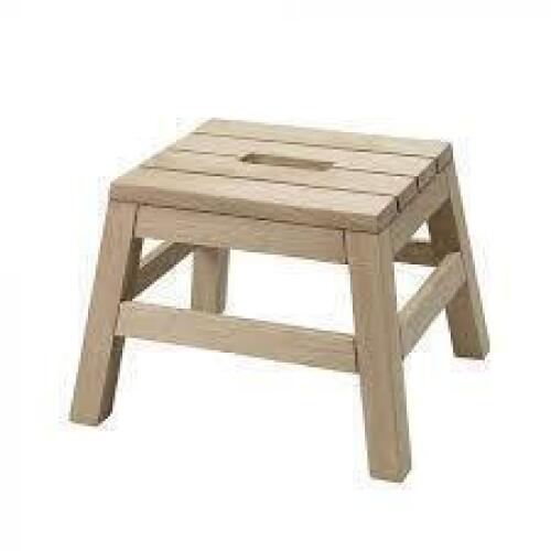 2 X MIXED LOT CONTAINING 1 X BRAND NEW SKAGERAK COLLECTION DANIA STOOL H 27.5CM - RRP &pound;219 - AND 1 X HYBRID COFFEE TABLE WITH GRANITE TOP IN SIZE L 70 X W 35 X 36 (NOT ORIGINAL PARTS WE HAVE ENGINEERED TO MAKE A UNIT)