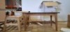 2 X MIXED LOT CONTAINING 1 X BRAND NEW SKAGERAK COLLECTION DANIA STOOL H 27.5CM - RRP &pound;219 - AND 1 X HYBRID COFFEE TABLE WITH GRANITE TOP IN SIZE L 70 X W 35 X 36 (NOT ORIGINAL PARTS WE HAVE ENGINEERED TO MAKE A UNIT) - 2