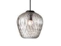1 X BRAND NEW IN BOX TRADITION BLOWN PENDANT SW4 IN SIZE DIAM 23 CM IN SILVER LUSTRE - RRP &pound;255