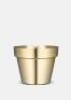 5 X BRAND NEW MIXED LOT CONTAINING 2 X APPLE BRAIDED STORAGE IN NATURAL IN SIZE DIAM 20 X H 28 CM - RRP EACH &pound;45 - 2 X SKULTUNA THEATER CANDLE STICKS IN BRASS IN SIZE 6CM - RRP EACH &pound;72 - AND 1 X SKULTUNA FLOWER POT IN SIZE MEDIUM IN BRASS - RRP &pound;136 - T