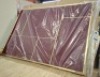 1 X BRAND NEW NOUVEAU PIN NOTICE BOARD IN LARGE BRASS / ROUGE NOIR - H 89 CM X W 62.3 X D 2.5 CM - RRP &pound;176 - 2