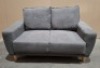 1 X BRAND NEW LINSY FURNITURE BOX SET OF TWO LOT CONTAINING 1 3-SEATER SOFA AND 1 2-SEATER SOFA IN DARK GREY (MODEL : LS075SF6 ) - 3