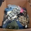 200+ BRAND NEW CRIMINAL DAMAGE MIXED CLOTHING LOT CONTAINING SPACE DENIM JEANS IN PURPLE IN SIZE 34 , CRIMINAL DAMAGE JEANS IN NAVY IN SIZE 36 , ISHU LONDON LONG V NECK DRESS IN BROWN AND BLACK IN SIZE UNKNOWN ETC IN ONE PALLET BOX