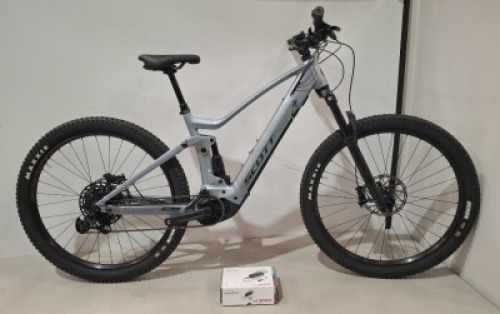 SCOTT STRIKE ERIDE 930 BIKE MODEL: 422554 SIZE: M ORIG RRP: &pound;3699 STRIKE ERIDE ALLOY FRAME MARZOCCHI Z2 AIR 140MM FORK X-FUSION NUDE, 140MM, TWINLOC SRAM SX-NX EAGLE 12 SPEED BOSCH CX, UP TO 1125WH, POWERTUBE SHIMANO 4 PISTON DISC BRAKES SYNCROS DROPPER P